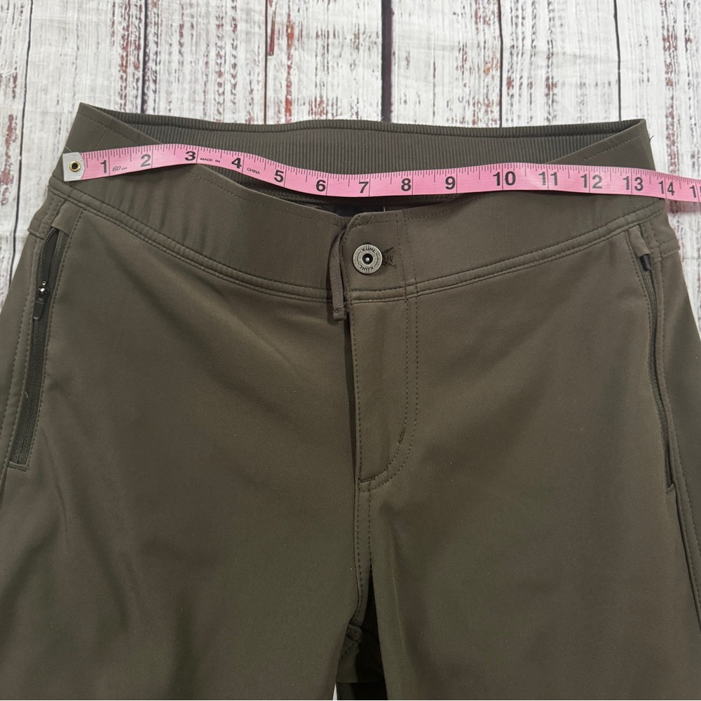 Kuhl Fleece Lined Frost Softshell  Hiking Pants Olive Green NWOT Size 4 - Picture 8 of 10